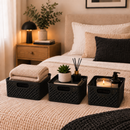 Kit Com 6 - Cesto Caixa Organizadora Rattan